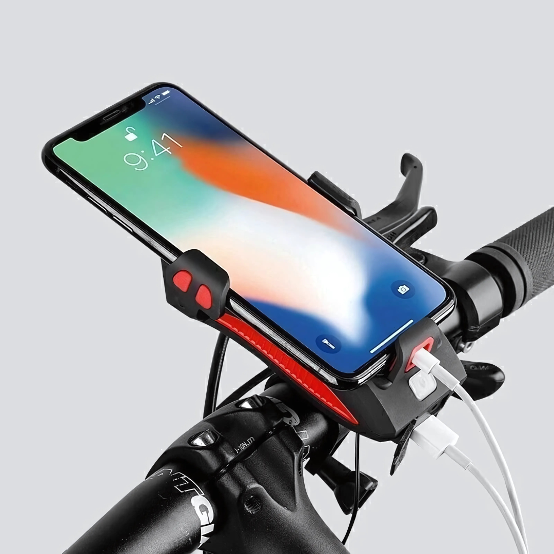 4-in-1 Fietslicht Powerbank 1500 Lumen LED Verlichting