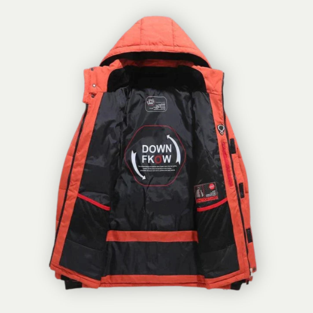 Donsjack heren – Warm gewatteerd jack met capuchon voor winteroutdoor