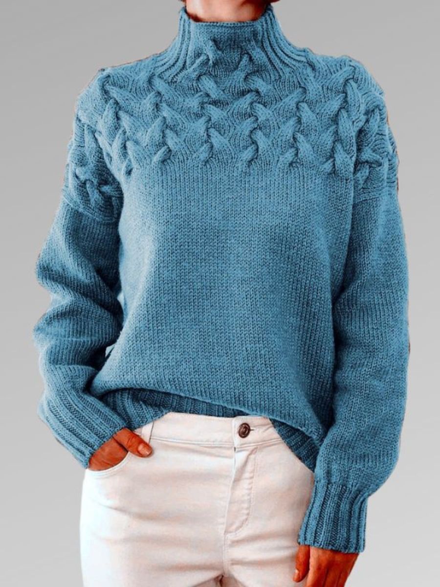 Trui voor dames – Elegante gebreide trui met lange mouwen en zachte stof