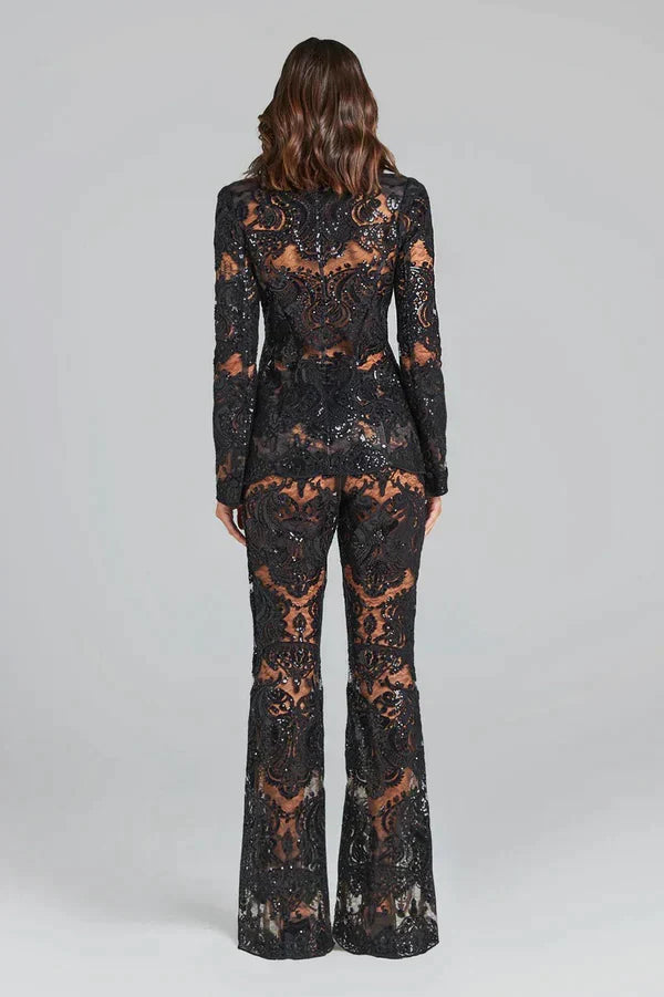 Blazer voor dames – Elegante holle netbroek met comfortabele pasvorm