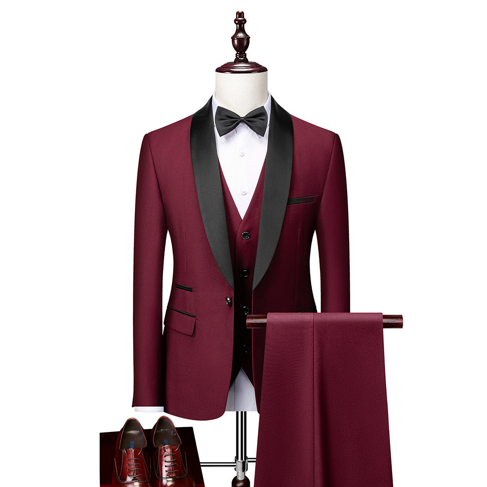 Slim Fit Heren Pak-Set – 3-delig Kostuum voor Formele Gelegenheden