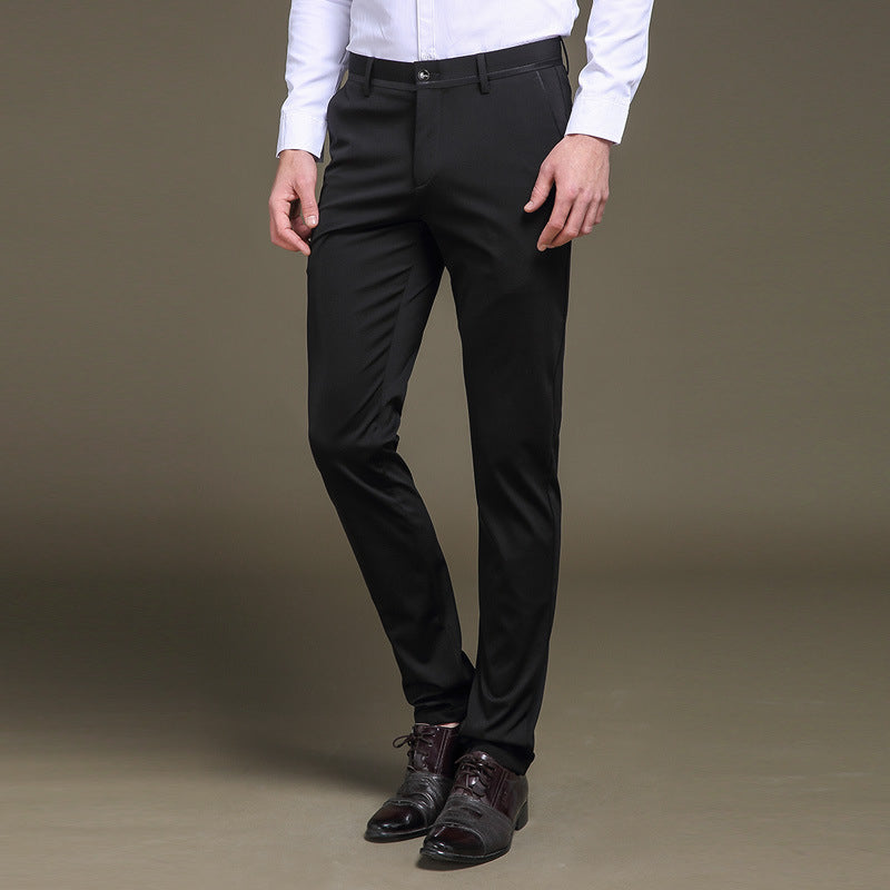 Elastische Pakbroek Heren – Hoge Taille, Comfortabele en Stijlvolle Broek voor Casual en Formele Gelegenheden