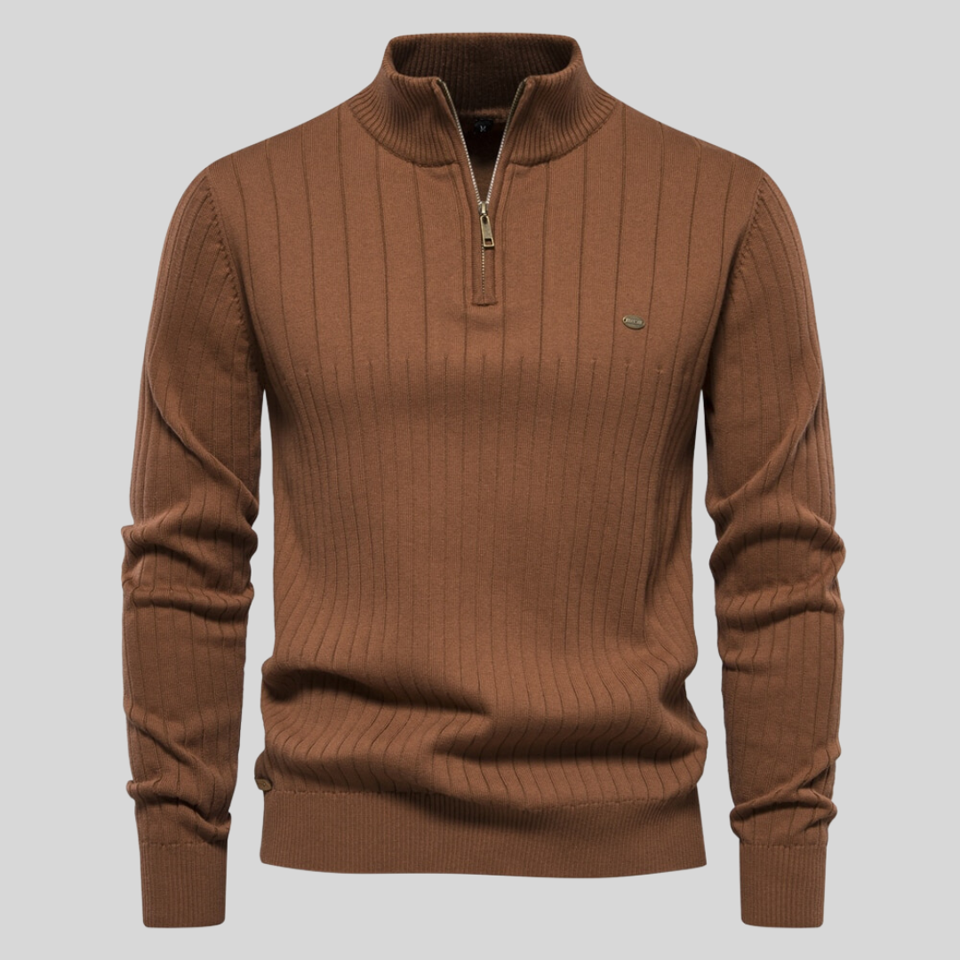 Heren Trui met Rits – Comfortabele en Stijlvolle Trui voor Herfst en Winter