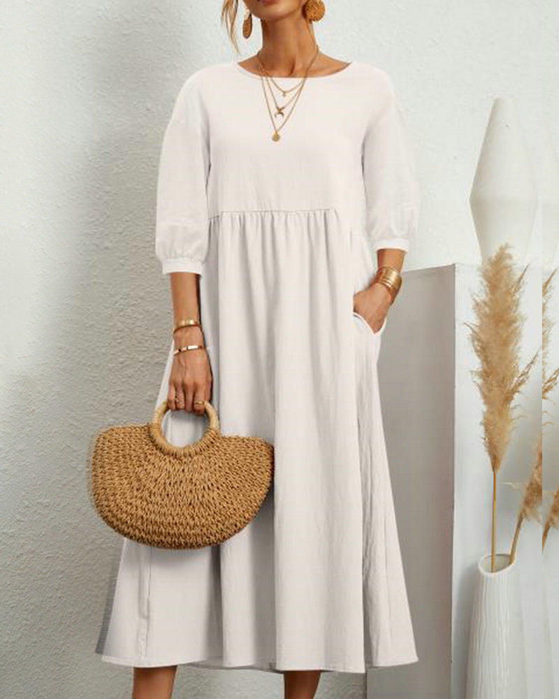 Maxi-jurk dames – Elegante lange jurk met comfortabele pasvorm voor elke gelegenheid