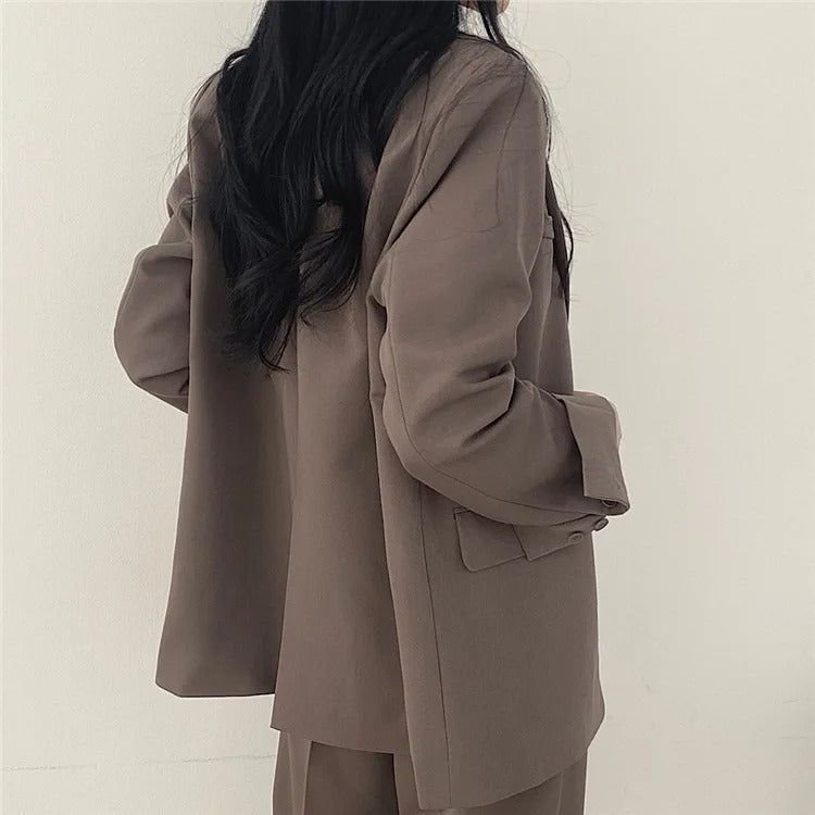 Blazer Dames – Elegante Rechte Broek voor Kantoor en Feestelijke Gelegenheden