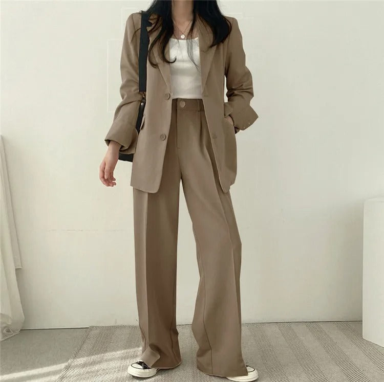 Blazer Dames – Elegante Rechte Broek voor Kantoor en Feestelijke Gelegenheden