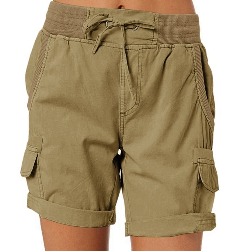Korte cargo shorts dames – Utility shorts met zakken en comfortabele pasvorm