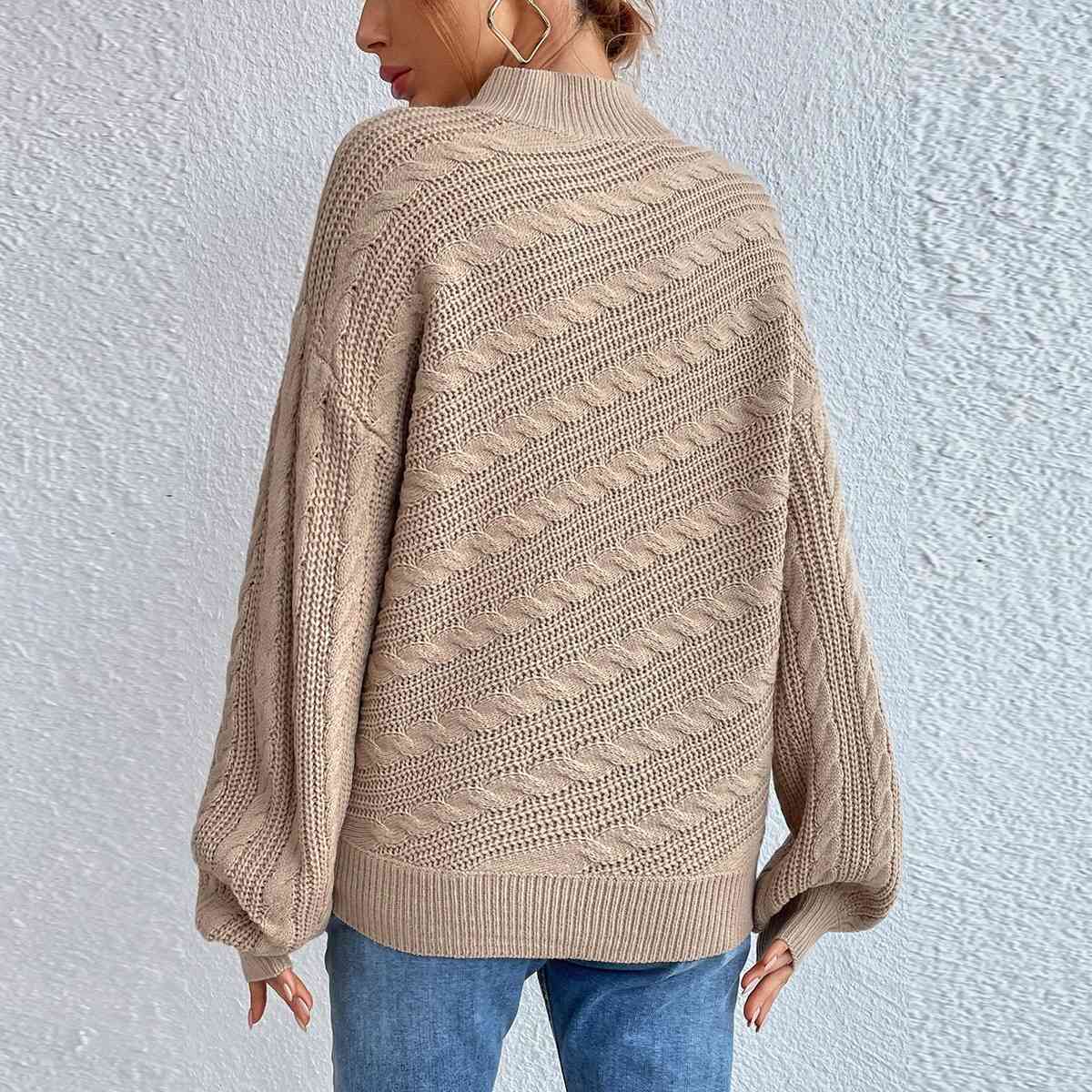 Coltrui dames – Elegante trui met kabelpatroon voor herfst en winter