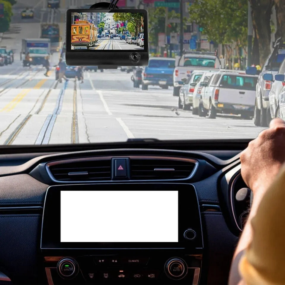 4 Inch Aanraakscherm Dashcam Voor en Achter