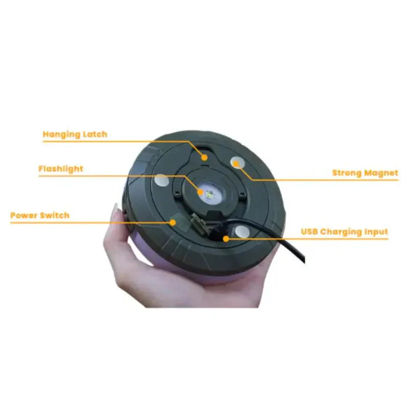 4-in-1 Kamplamp Uittrekbaar LED Licht