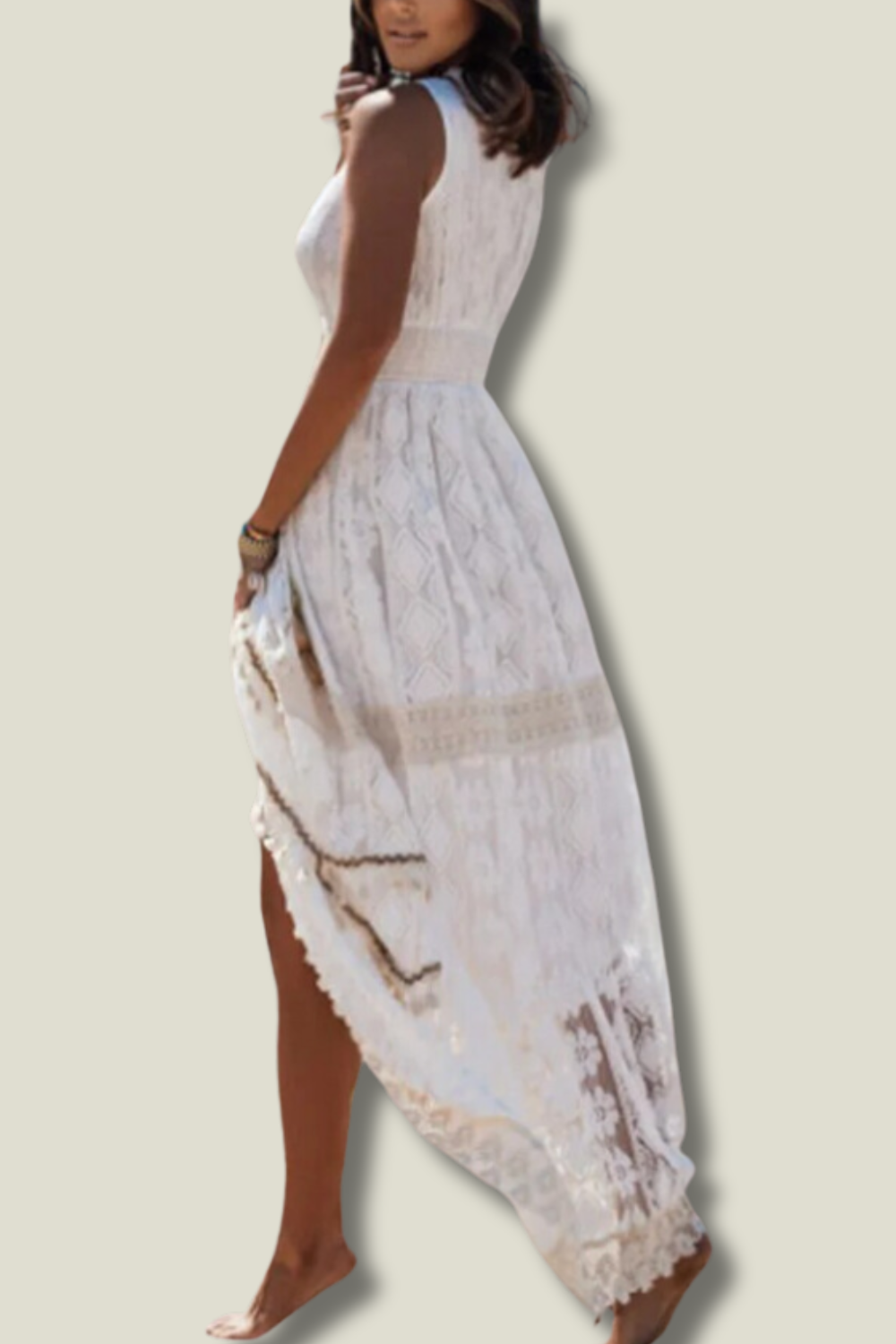Maxi jurk boho stijl – Lange jurk met bloemenprint, ideale zomeroutfit