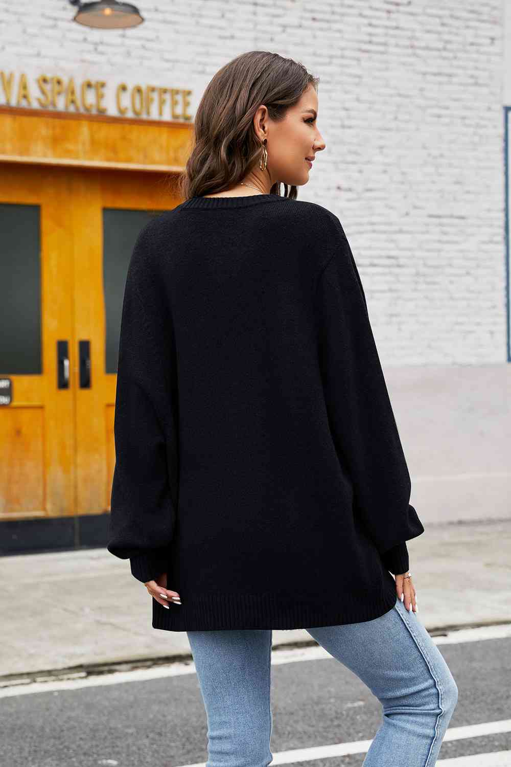 Ronde hals trui dames – Klassieke gebreide trui voor casual en elegante looks