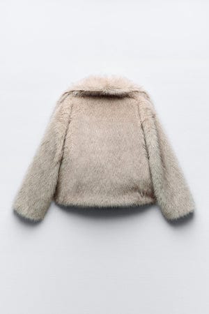 Dames Mantel Pluizig – Luxe Fleece Jasje voor Koude Dagen