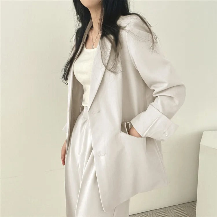 Blazer Dames – Elegante Rechte Broek voor Kantoor en Feestelijke Gelegenheden