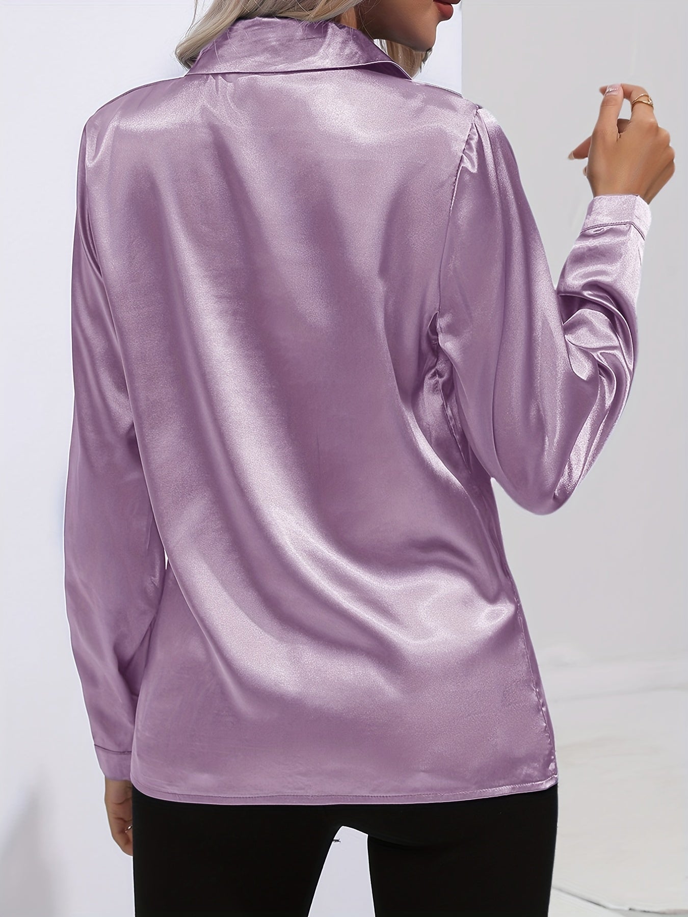 Lange mouwen blouse dames – Elegante blouse met comfortabele pasvorm en stijlvol design