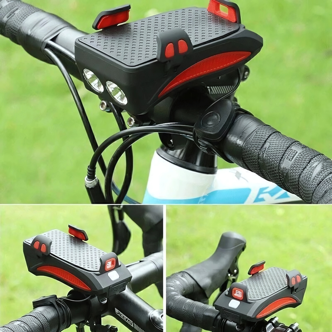 4-in-1 Fietslicht Powerbank 1500 Lumen LED Verlichting