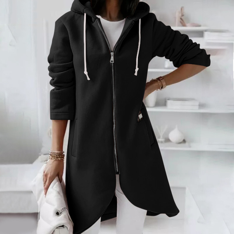 Kapuzenjack voor dames – Comfortabele ritsjack met trendy design en zachte stof