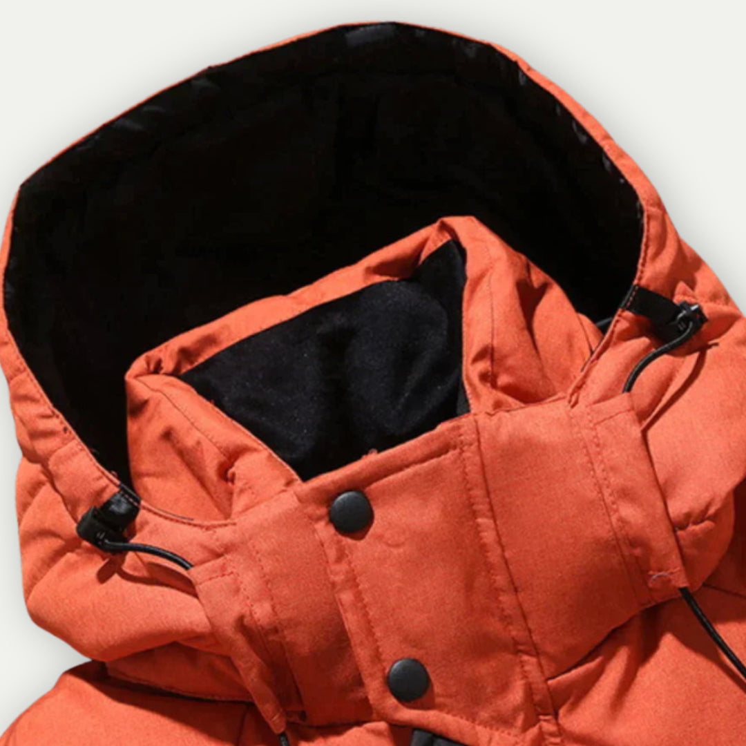 Donsjack heren – Warm gewatteerd jack met capuchon voor winteroutdoor