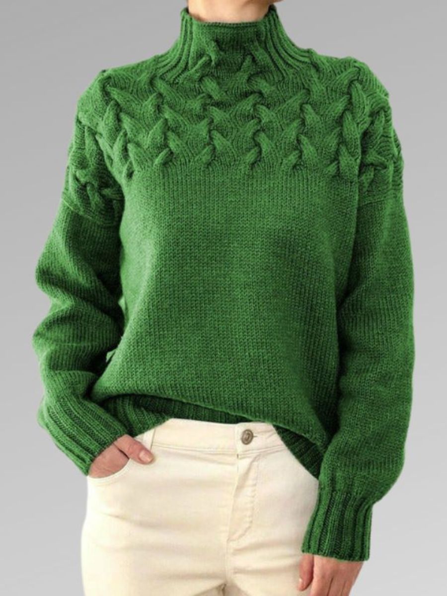 Trui voor dames – Elegante gebreide trui met lange mouwen en zachte stof