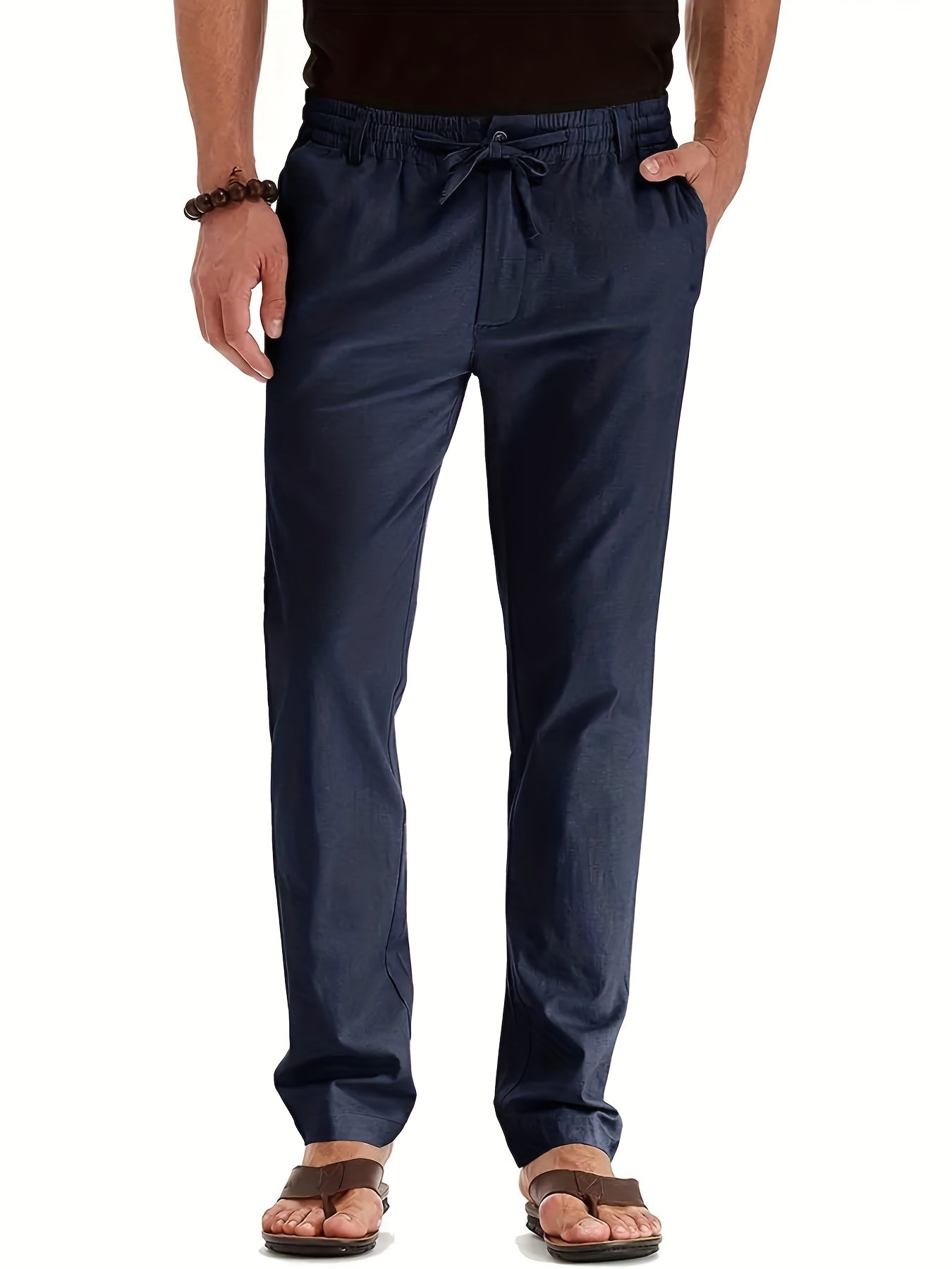 Broek voor heren met trekkoord – Comfortabele casual broek met elastische taille