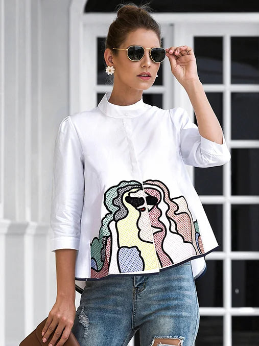 Damesoberteil – Stijlvol topje voor dames, trendy design en comfortabele pasvorm