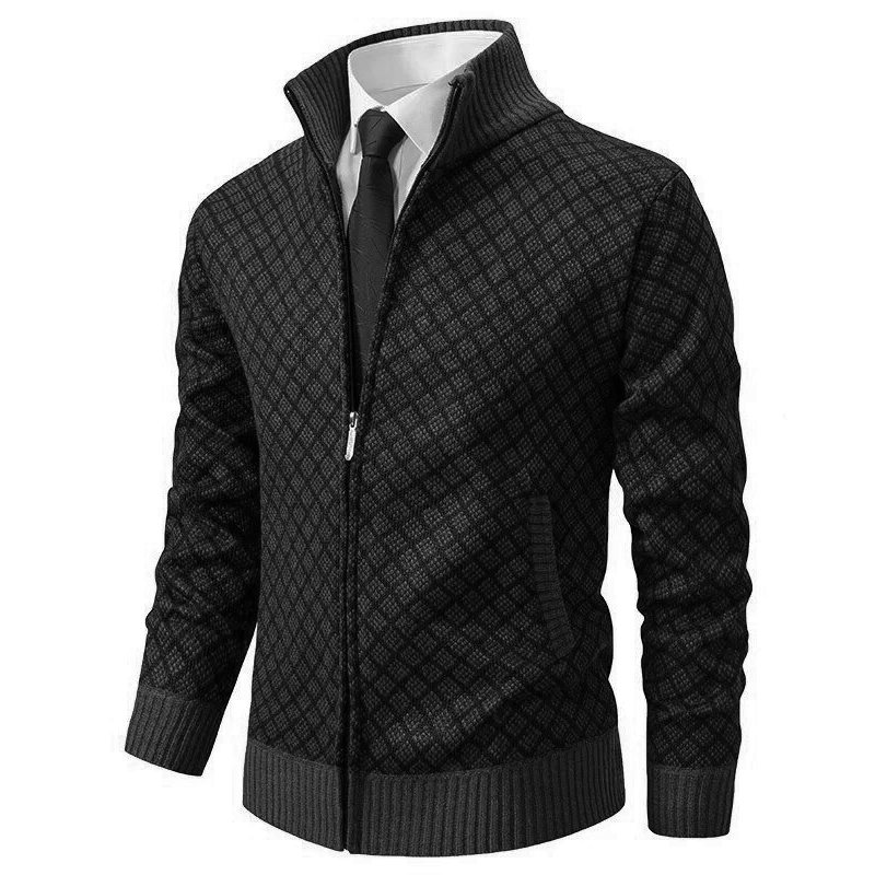 Heren Trui Col – Warme gebreide trui met col voor casual en formele stijl