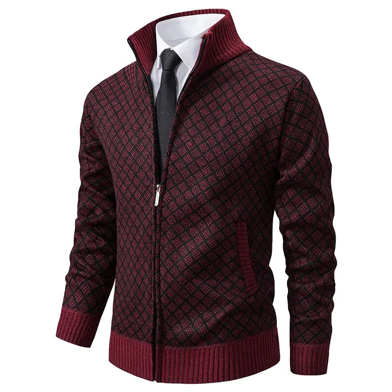 Heren Trui Col – Warme gebreide trui met col voor casual en formele stijl