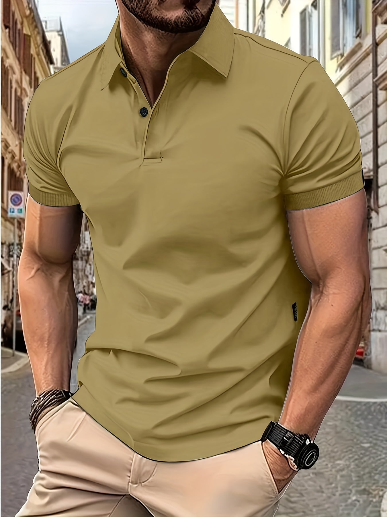 Korte Mouwen Polo Hemd Heren – Stijlvolle Polo voor Casual en Sportief Gebruik