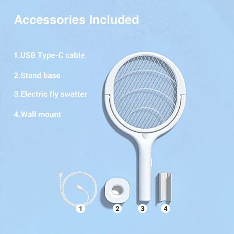5 in 1 Bug Zapper Racket Oplaadbaar Insectenbestrijdingsapparaat