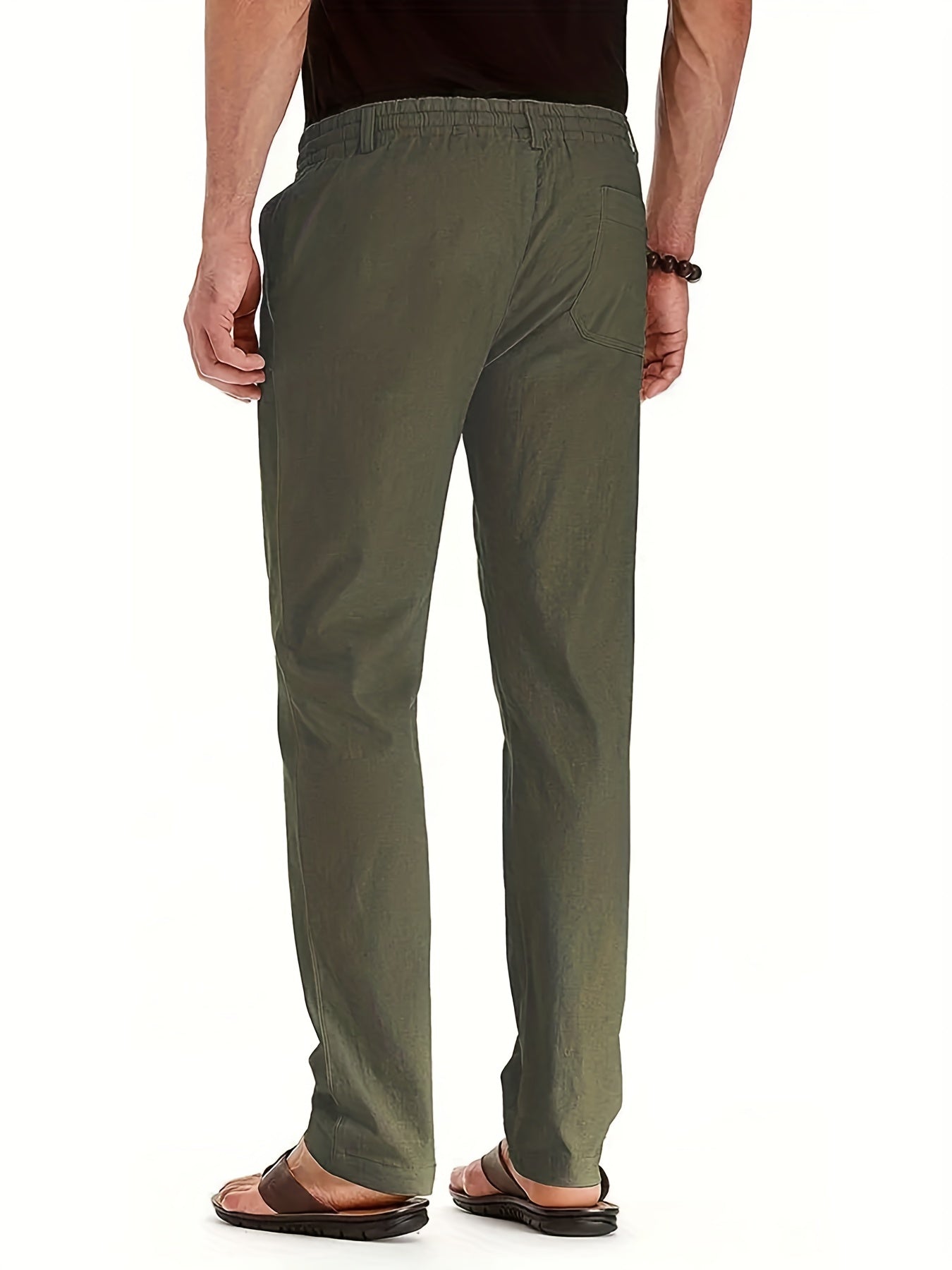 Broek voor heren met trekkoord – Comfortabele casual broek met elastische taille