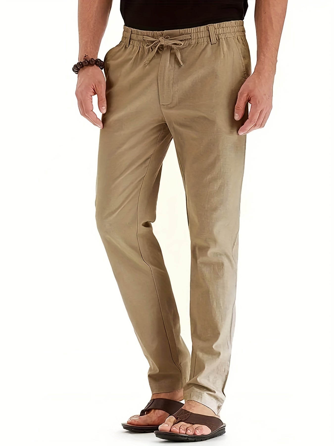 Broek voor heren met trekkoord – Comfortabele casual broek met elastische taille