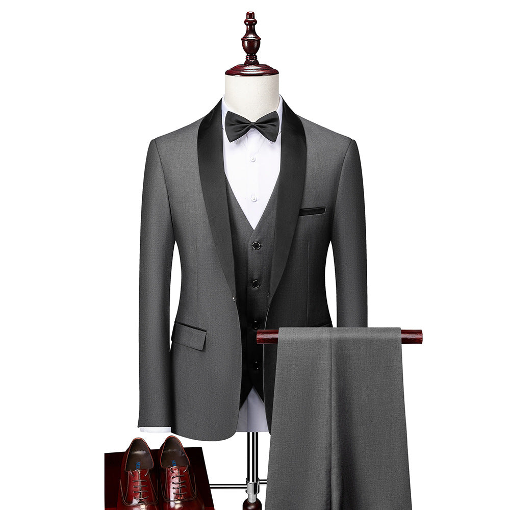 Slim Fit Heren Pak-Set – 3-delig Kostuum voor Formele Gelegenheden