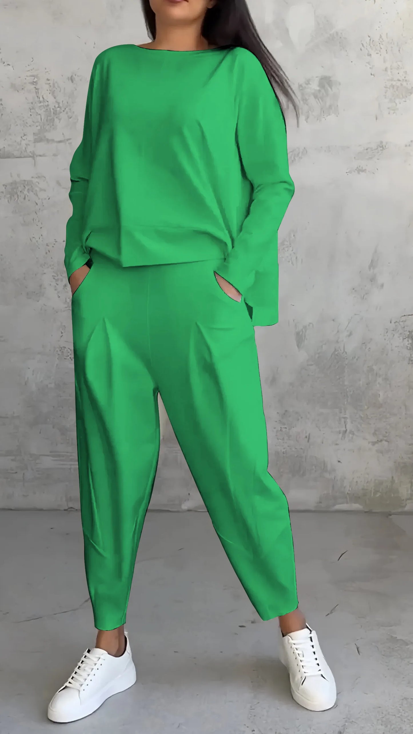 Dames shirt en broek set – Lange mouwen casual outfit voor elke gelegenheid