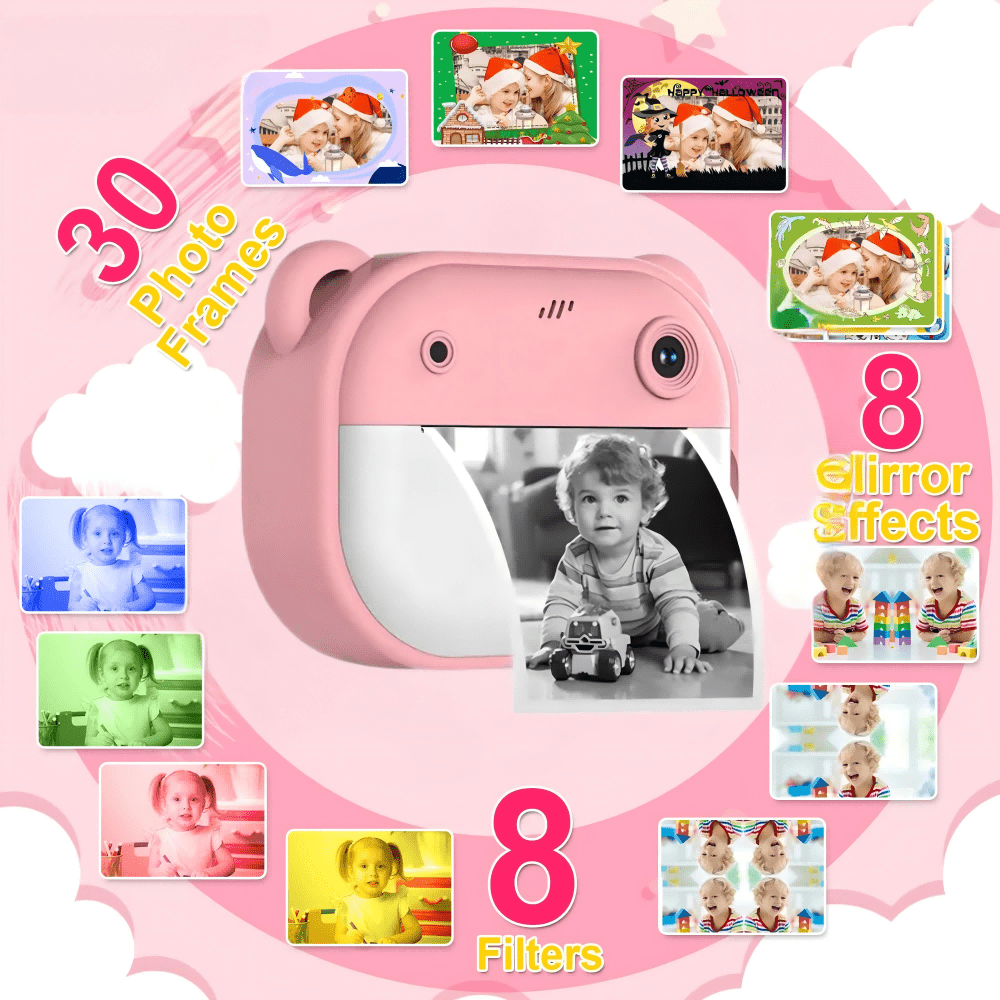 Instantcamera met Printer Draagbare Inktloze Fotoprinter Compact