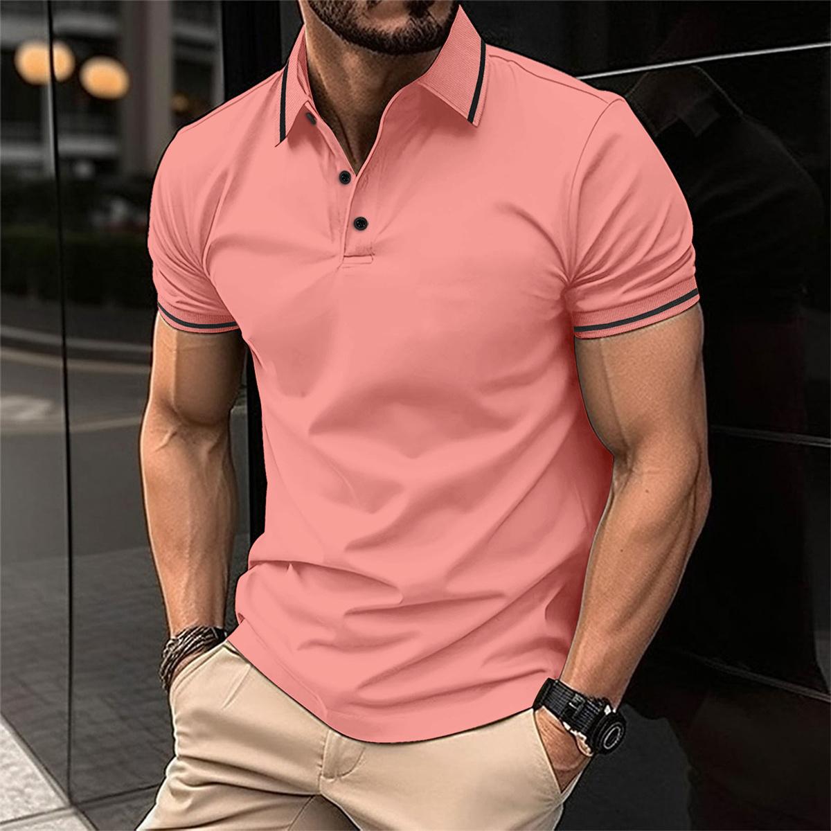 Korte Mouw Polo Hemd Heren – Stijlvol Poloshirt Katoen voor Casual en Sportief Gebruik