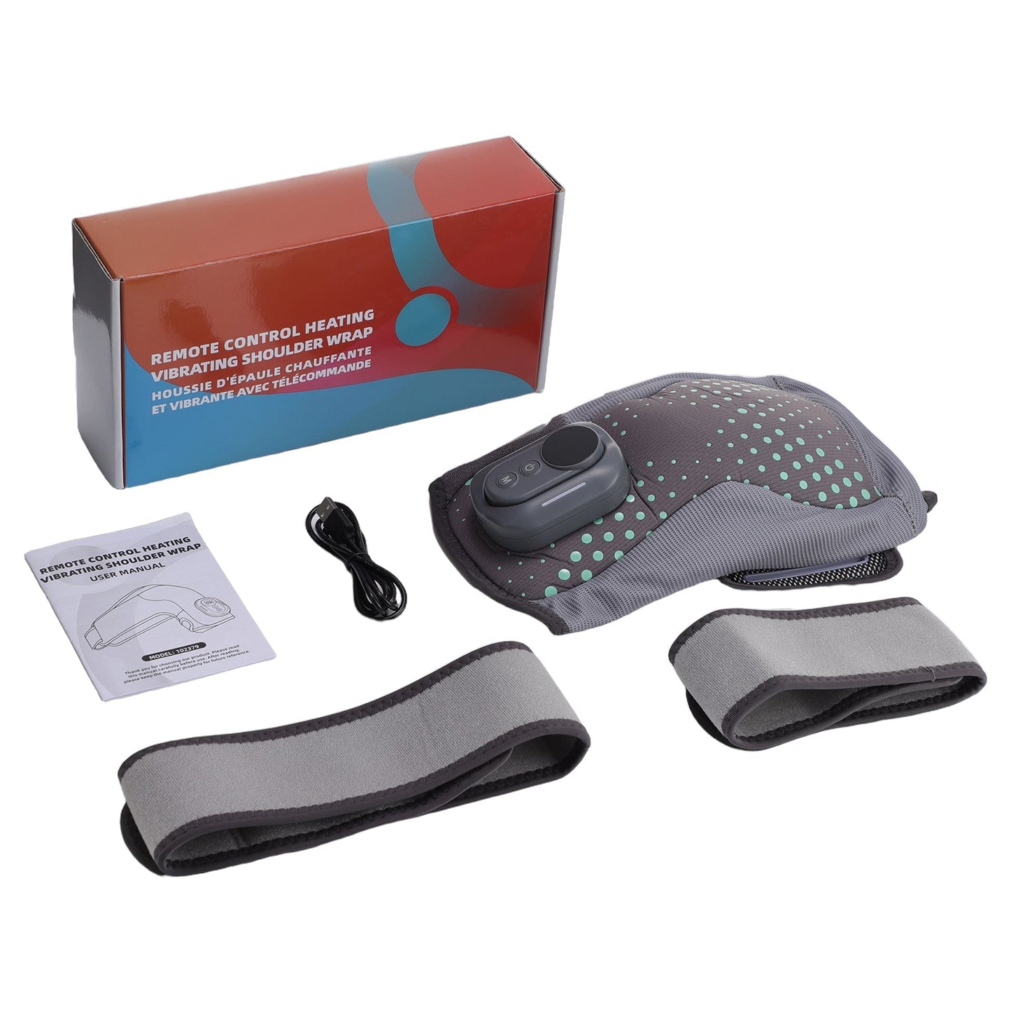 Vibratie Schouderwrap Pad Met Afstandsbediening Verwarmd