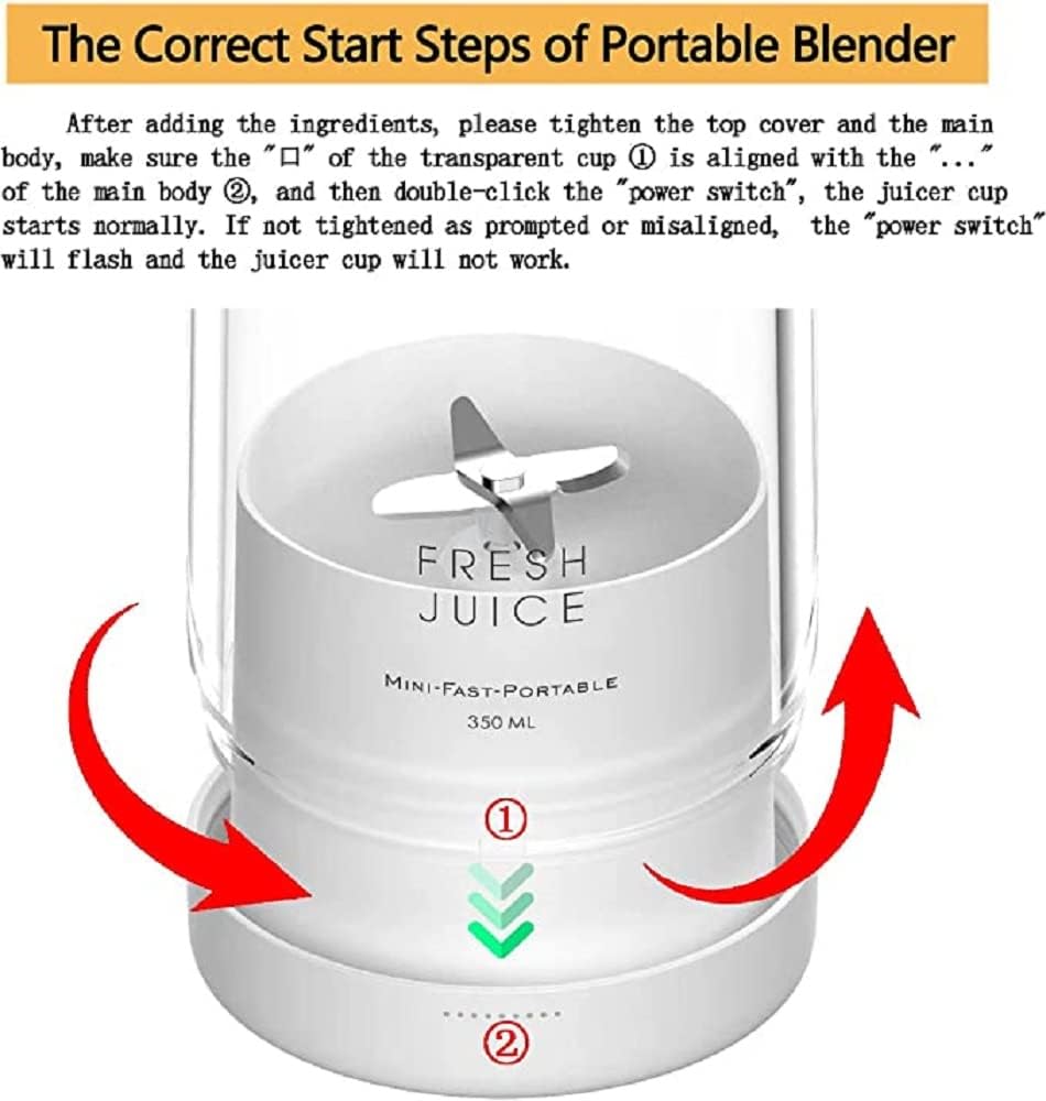 Draagbare USB Blender Persoonlijke Mixer Smoothies Shakes