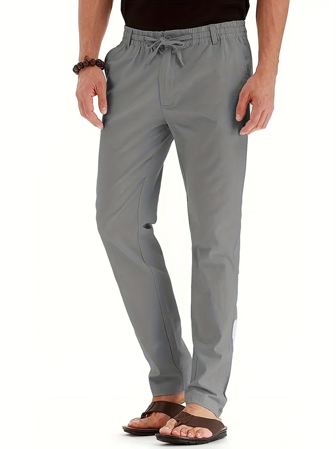 Broek voor heren met trekkoord – Comfortabele casual broek met elastische taille