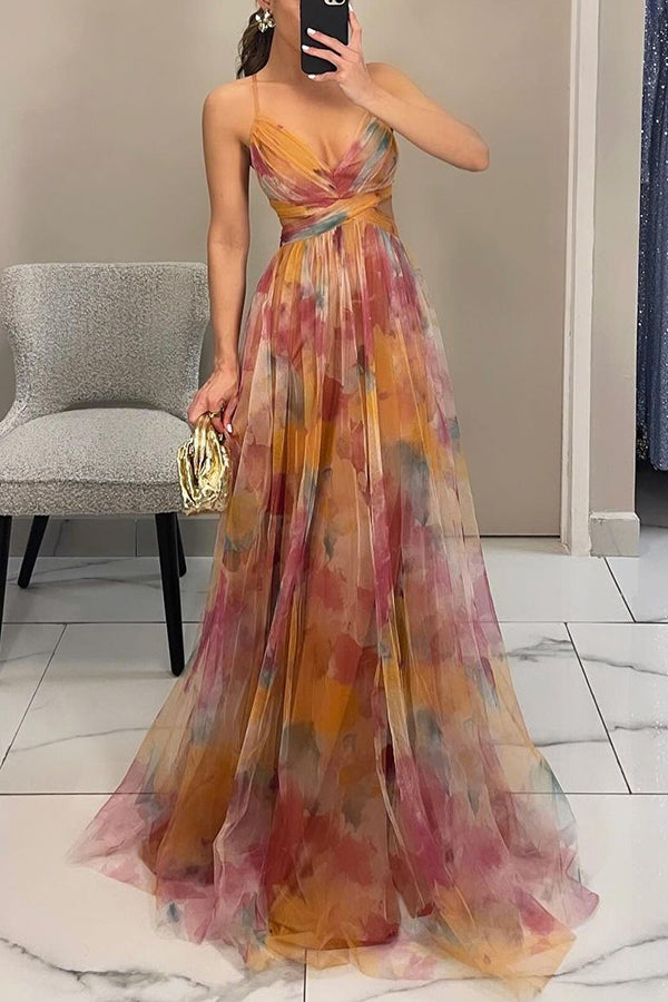 Giselle – Elegante jurk met bloemenprint voor speciale gelegenheden