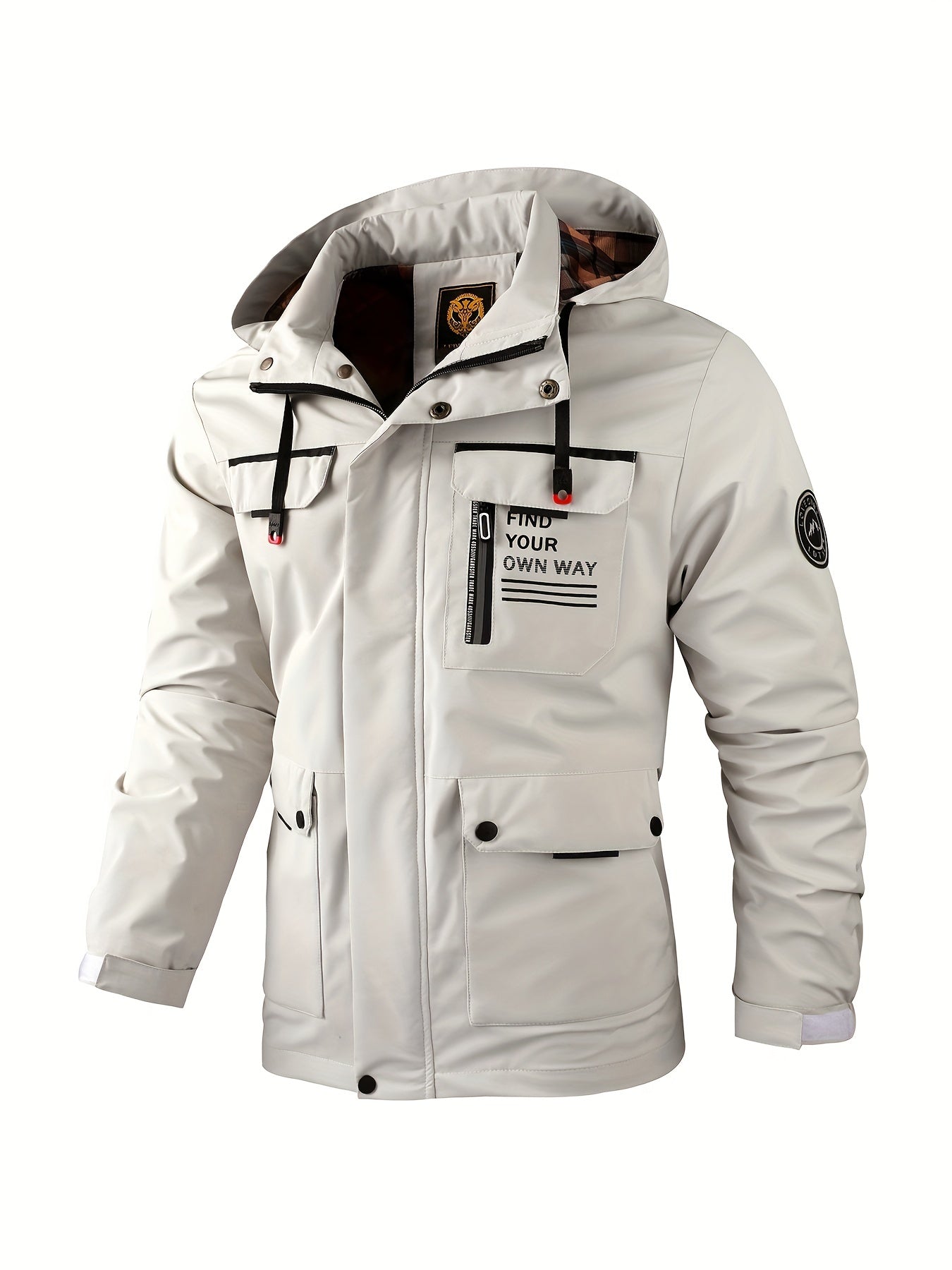 Windbreaker heren – Waterdichte jack met meerdere zakken en ademend ontwerp