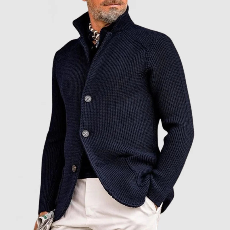 Heren Trui – Comfortabele Strickjacke van Wol voor Casual en Formeel