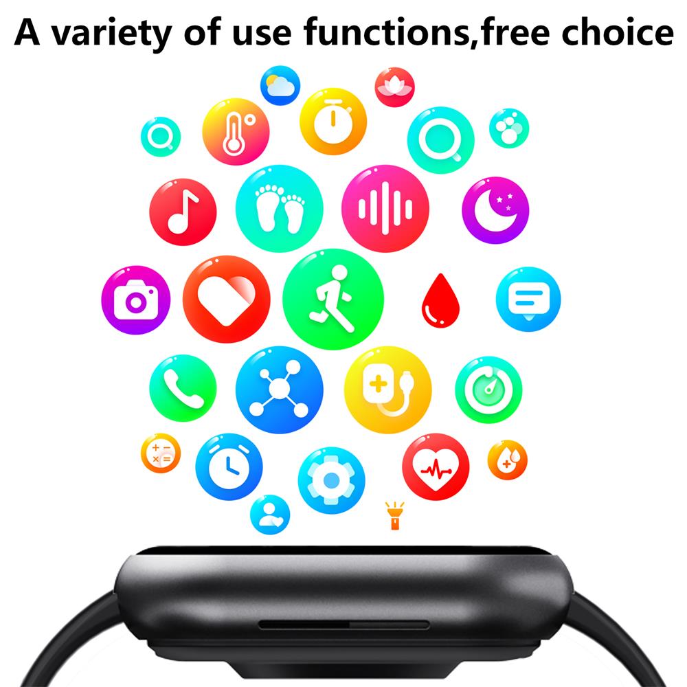 Slimme Horloge Bloedglucose Bloeddruk Hartslagmonitor Fitness Tracker