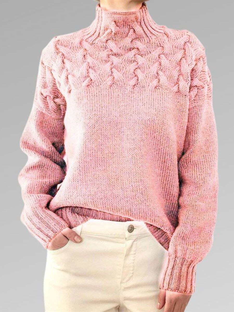 Trui voor dames – Elegante gebreide trui met lange mouwen en zachte stof