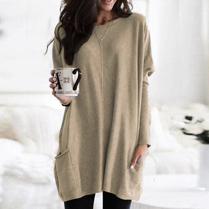 Pullover dames – Comfortabele trui met zakken en trendy ontwerp
