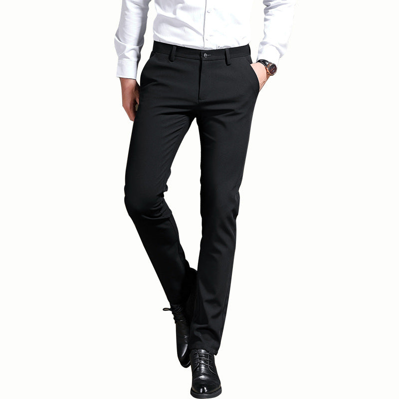 Elastische Pakbroek Heren – Hoge Taille, Comfortabele en Stijlvolle Broek voor Casual en Formele Gelegenheden