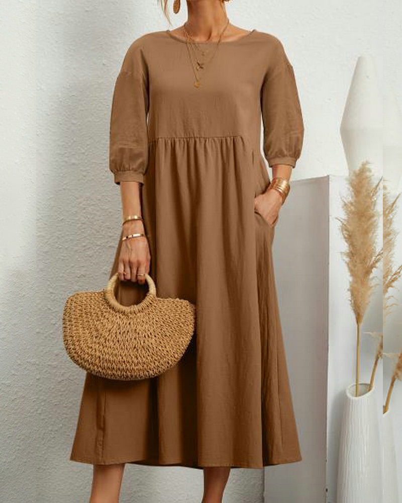 Maxi-jurk dames – Elegante lange jurk met comfortabele pasvorm voor elke gelegenheid