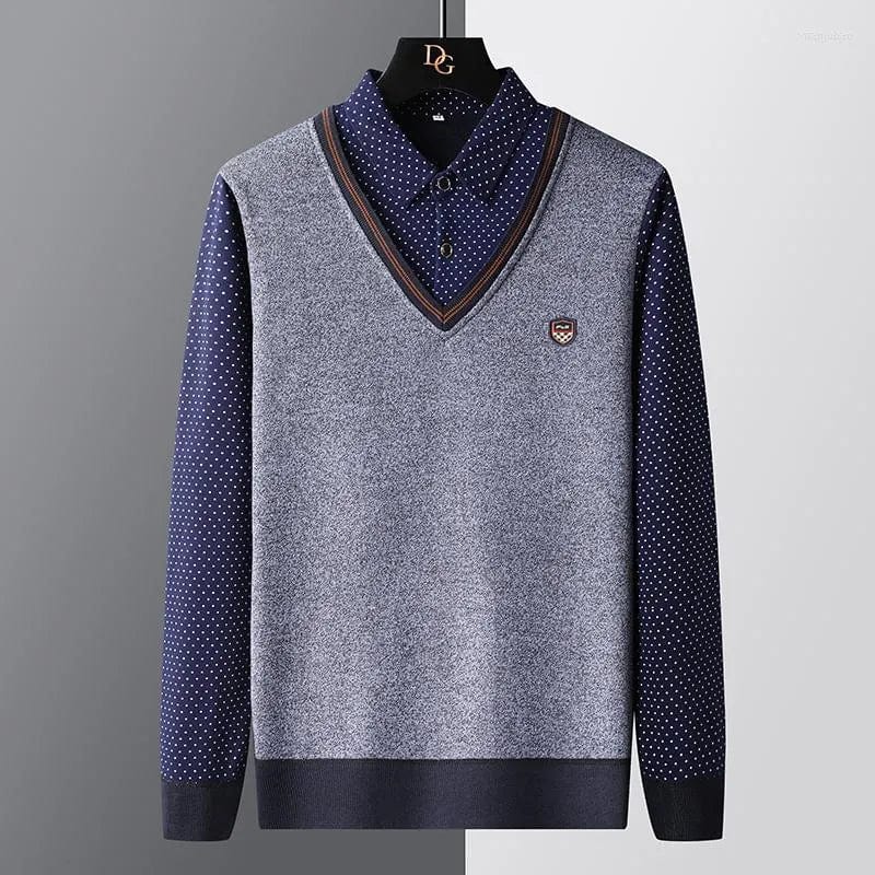 Heren Polo trui – Stijlvolle gebreide trui voor mannen in katoen en casual design