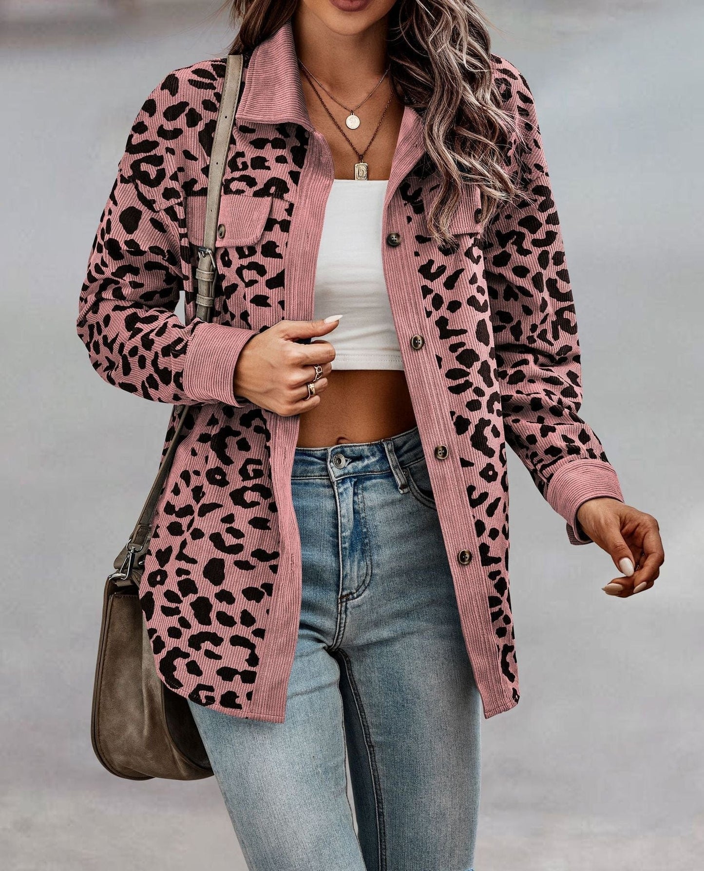 Dames Leopardenjacke – Trendy Damesjas met Luipaardprint voor Casual en Feest