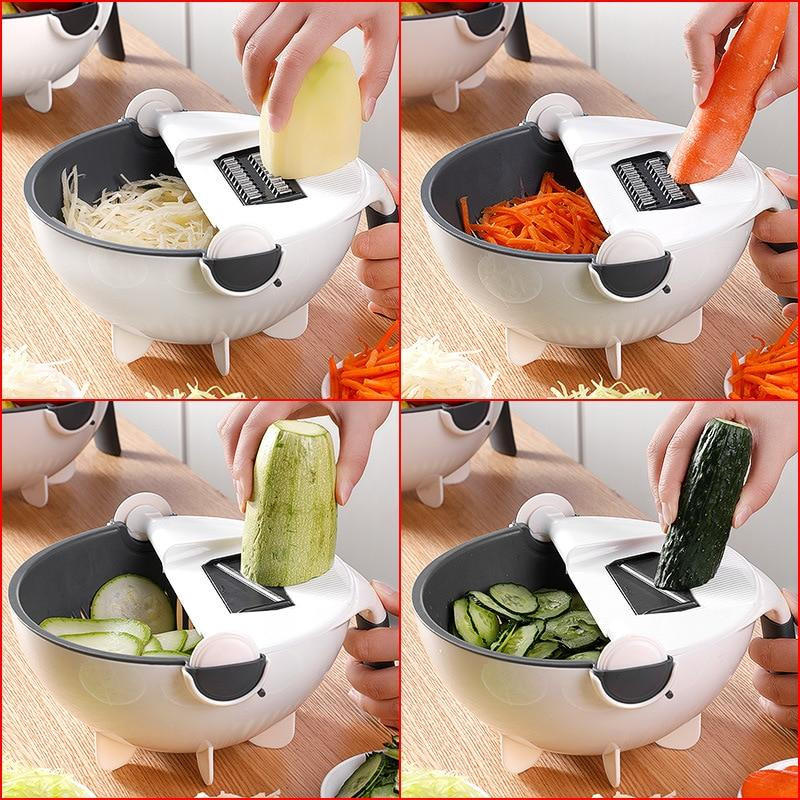 7-in-1 hakker en groentesnijder multifunctioneel keukenapparaat