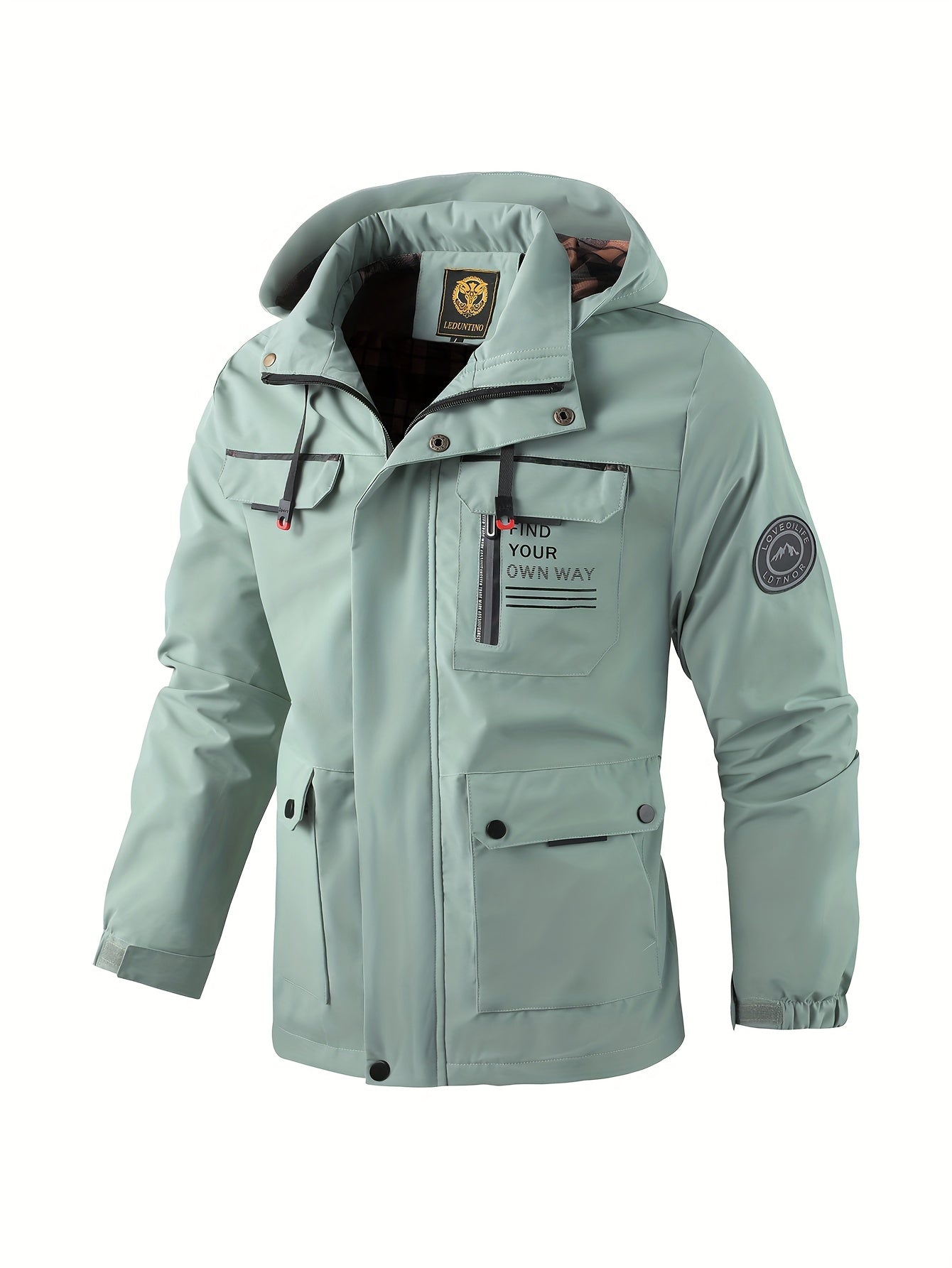 Windbreaker heren – Waterdichte jack met meerdere zakken en ademend ontwerp